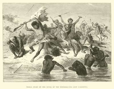 Combattimento tribale sul fiume dei Ponerihouens, Nuova Caledonia da English School