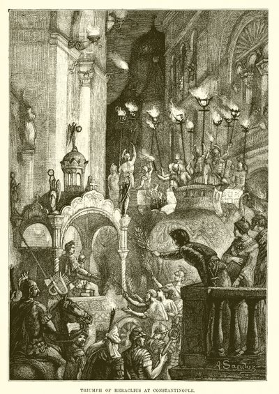 Trionfo di Eraclio a Costantinopoli da English School