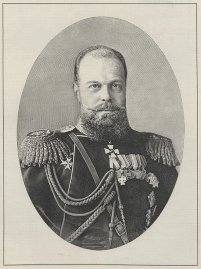 Zar Alessandro III di Russia da English School