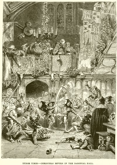 Tempi Tudor - Festeggiamenti di Natale nella Sala Baronale da English School