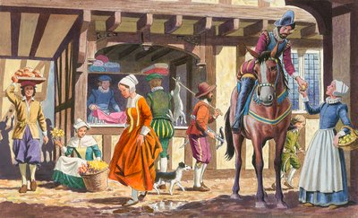 Scena cittadina Tudor da English School