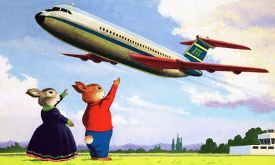 Tufty saluta un aereo da English School