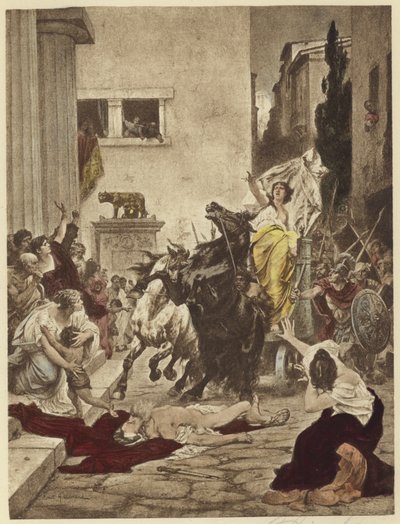 Tullia che passa sopra il cadavere di suo padre da English School