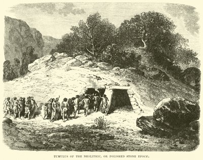 Tumulo del Neolitico, o Epoca della Pietra Levigata da English School