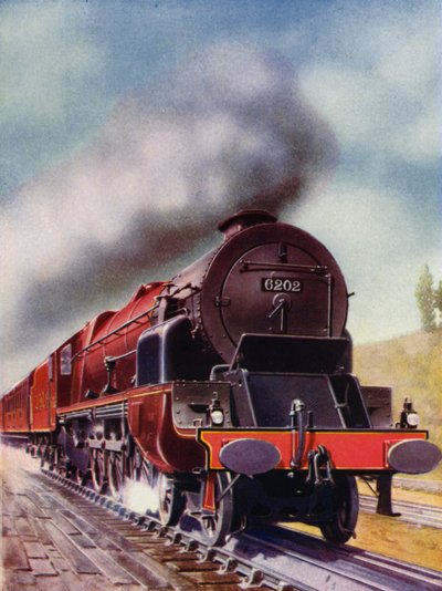 Locomotiva a vapore Pacific 4-6-2 a turbina della London, Midland and Scottish Railway da English School