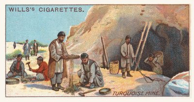 Miniera di turchese (chromolitho) da English School