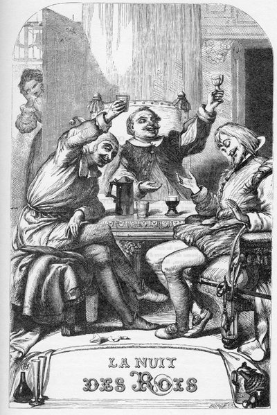 La Dodicesima Notte, O quel che volete - Illustrazione in "Opere complete di William Shakespeare" 1866 da English School