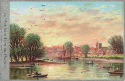 Città di Twickenham sul fiume Tamigi da English School