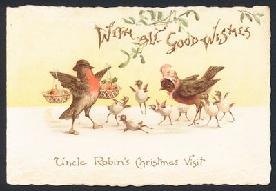 Visita di Natale dello zio Robin, cartolina di Natale da English School