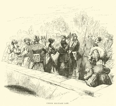 Sotto la legge marziale, marzo 1871 da English School