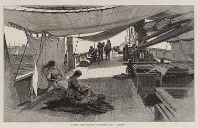 Sotto la tenda a bordo dell