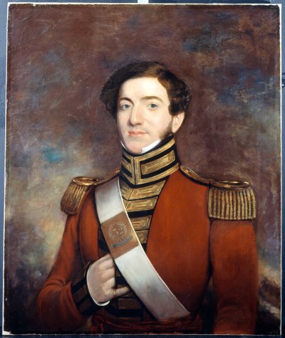 Ufficiale non identificato, 32° Reggimento (Bengala) Fanteria Nativa, c.1828 da English School
