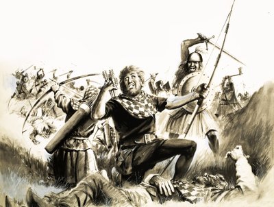 Scena di battaglia non identificata da English School