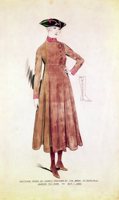 Uniforme indossata dalle portatrici di donne alla Banca d