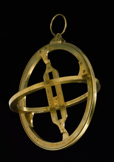Anello equinoziale universale, c.1800 (ottone) da English School