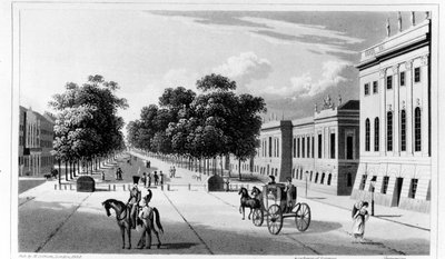 Unter den Linden, da San Pietroburgo: Un diario di viaggi da e verso quella capitale di A.B. Granville, pubblicato nel 1828 da English School