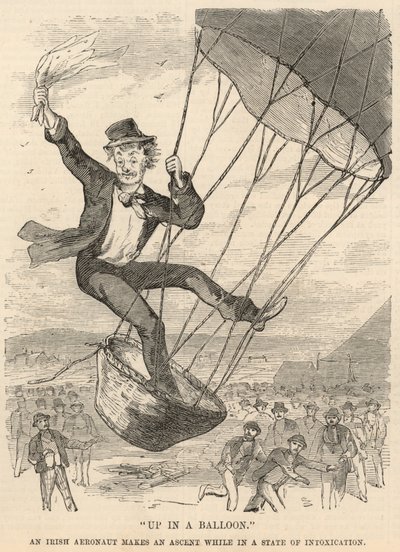 In mongolfiera; Un aeronauta irlandese fa un