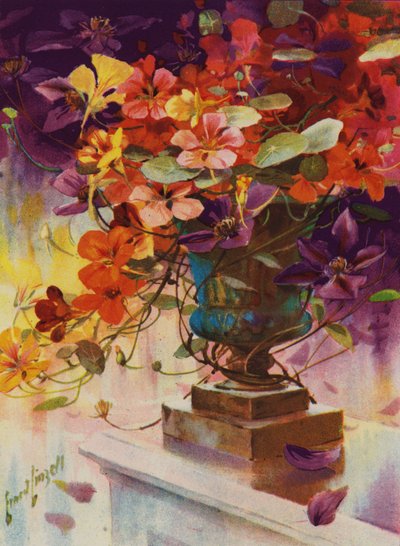 Urna piena di fiori da English School