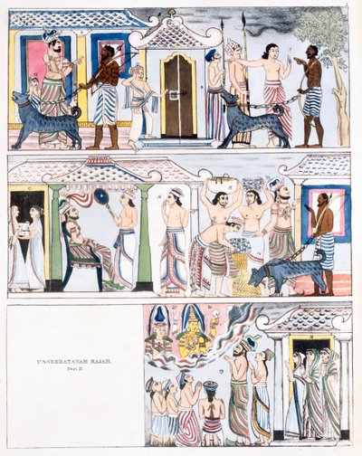 Usseeratanam Rajah, Parte I, da La Storia e Dottrina del Buddhismo di Edward Upham, 1829 da English School