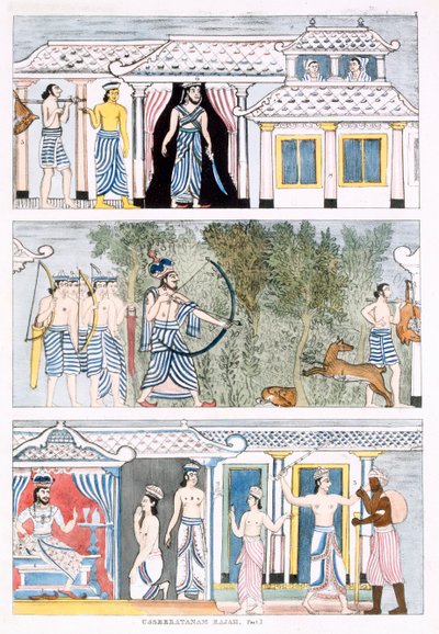 Usseeratanam Rajah, Parte I, da La Storia e Dottrina del Buddhismo di Edward Upham, 1829 da English School