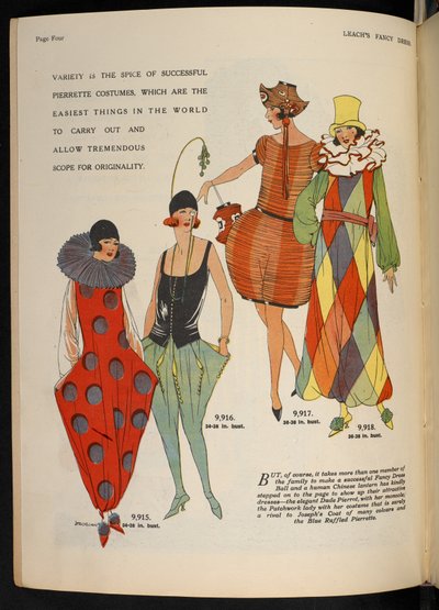 Vari costumi Pierrette, da 