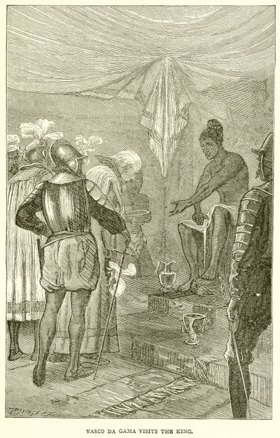 Vasco da Gama visita il re da English School