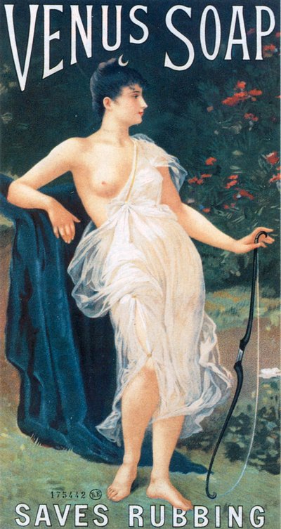 Pubblicità di rivista del sapone Venus da English School