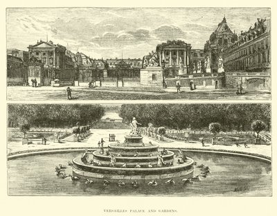 Palazzo e giardini di Versailles da English School