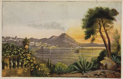 Vesuvio e il Golfo di Napoli, Italia da English School