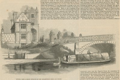 Victoria Park, Grande Ingresso dal Ponte Elizabethan Lodge da English School
