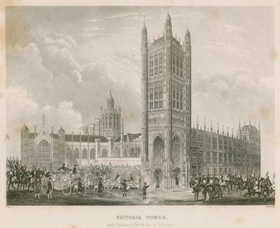 Torre di Vittoria, Palazzo di Westminster, Londra da English School