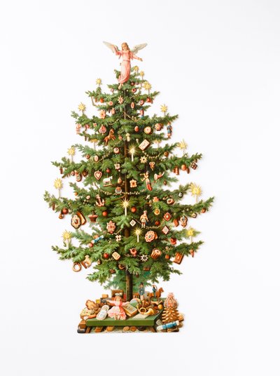 Biglietto di Natale vittoriano, c.1880 da English School