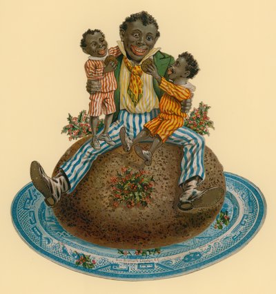 Illustrazione del budino di Natale vittoriano da English School