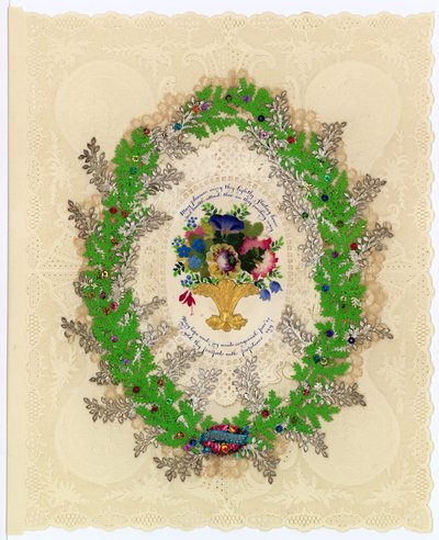 Cartolina di San Valentino vittoriana da English School