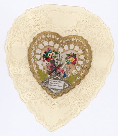 Cartolina di San Valentino vittoriana da English School