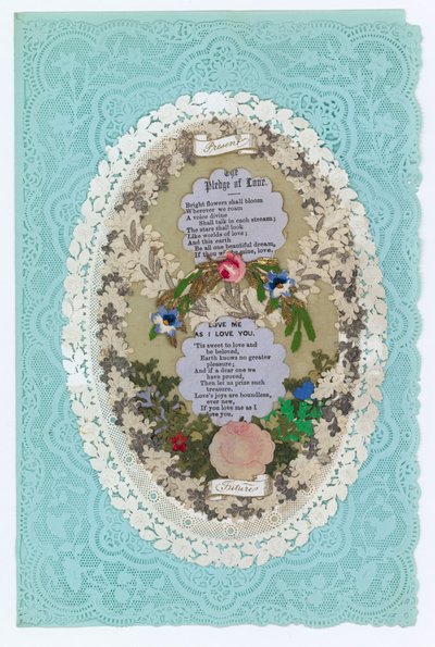 Cartolina di San Valentino vittoriana da English School