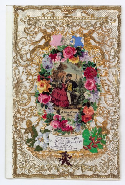 Cartolina di San Valentino vittoriana da English School