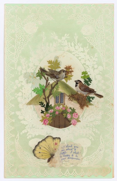 Cartolina di San Valentino vittoriana da English School