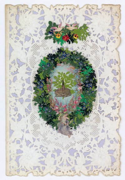 Cartolina di San Valentino vittoriana da English School