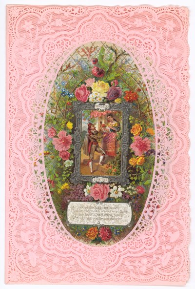 Cartolina di San Valentino vittoriana da English School