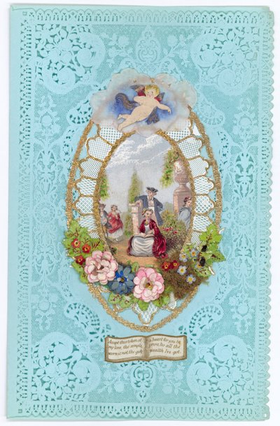 Cartolina di San Valentino vittoriana da English School
