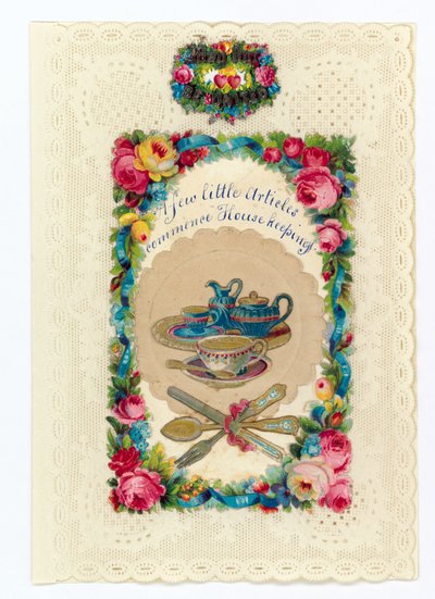 Cartolina di San Valentino vittoriana da English School