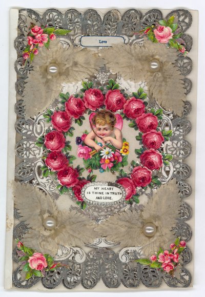 Cartolina di San Valentino vittoriana da English School