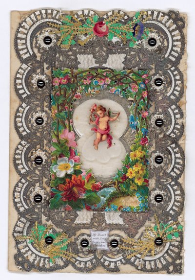 Cartolina di San Valentino vittoriana da English School