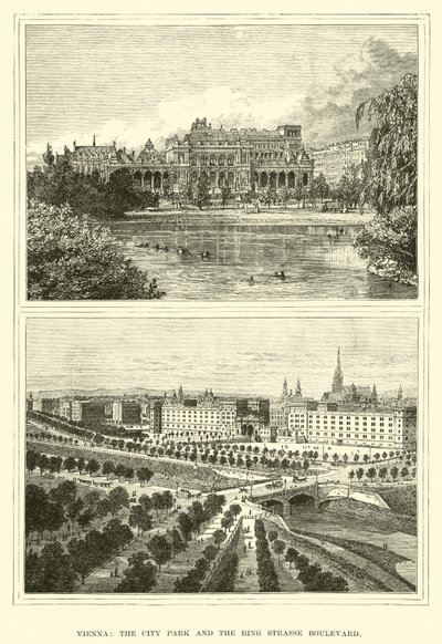 Vienna, il Parco della Città e il Viale Ring Strasse da English School