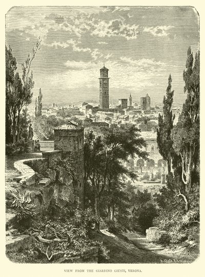 Vista dal Giardino Giusti, Verona da English School