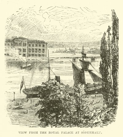 Vista dal Palazzo Reale a Sodermalm da English School