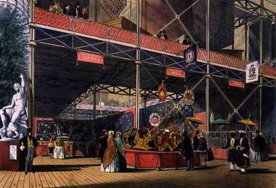 Vista dal transetto della sezione indiana della Grande Esposizione del 1851, da 