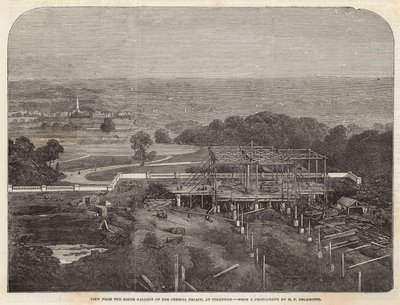 Vista dalla galleria sud del Crystal Palace a Sydenham da English School