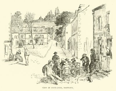 Veduta di Pont-Aven, Bretagna da English School